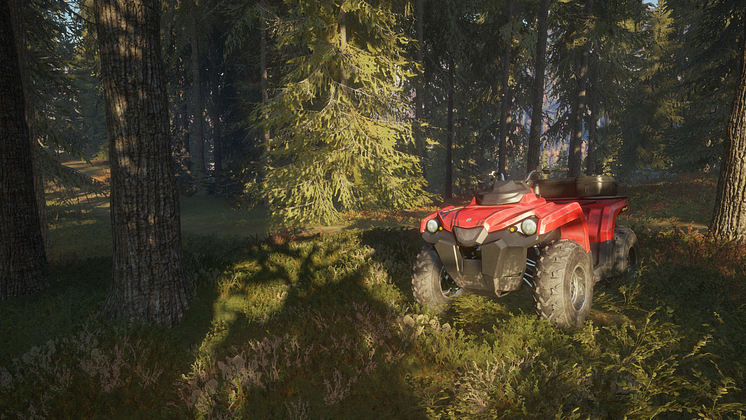 ATVs are the fastest - and most fun - mode of transportation to get around the vast hunting reserves.