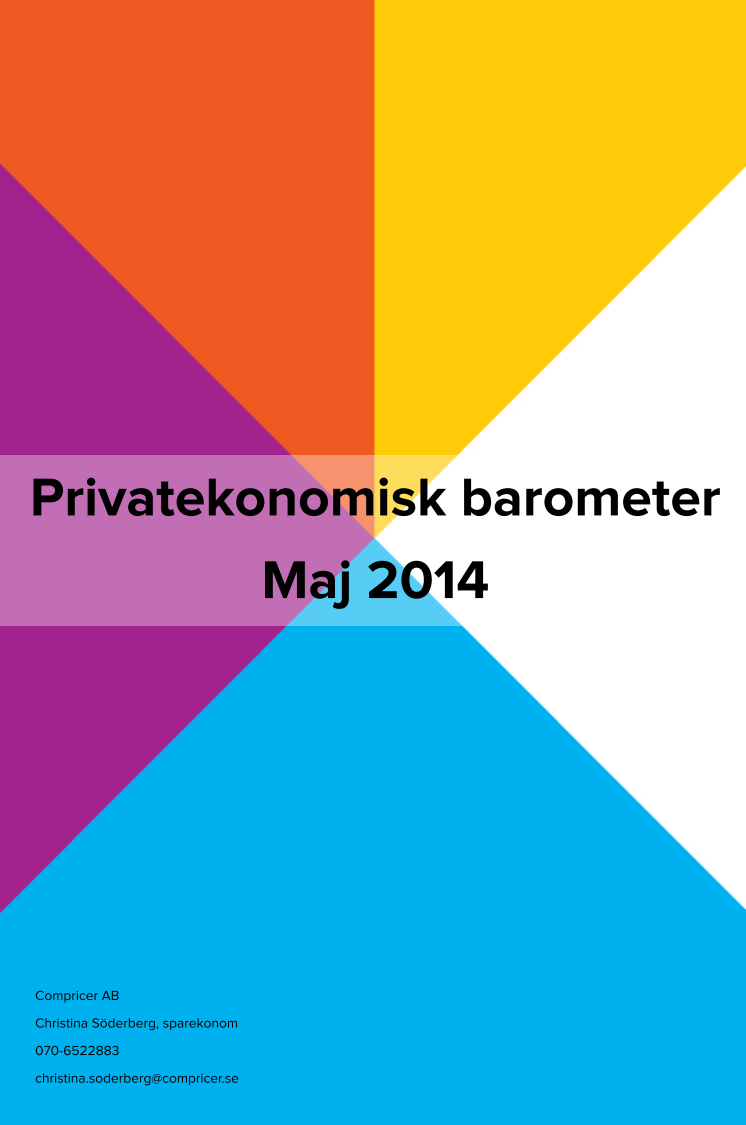Privatekonomisk barometer maj 2014