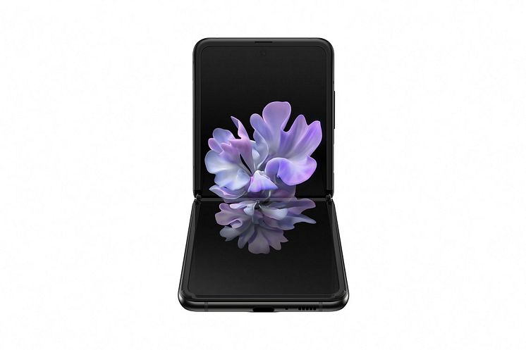 Samsung Galaxy Z Flip_front table top_black mirror