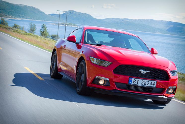 Endelig er nye Ford Mustang kommet til Norge