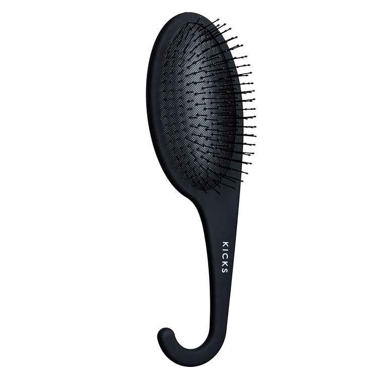 KICKS Beauty Wet Hair Brush Black Matte