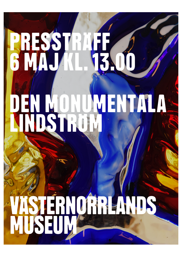 Pressvisning av utställningen "Den monumentala Lindström"