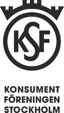 Logotyp svart, stående, Konsumentföreningen Stockholm