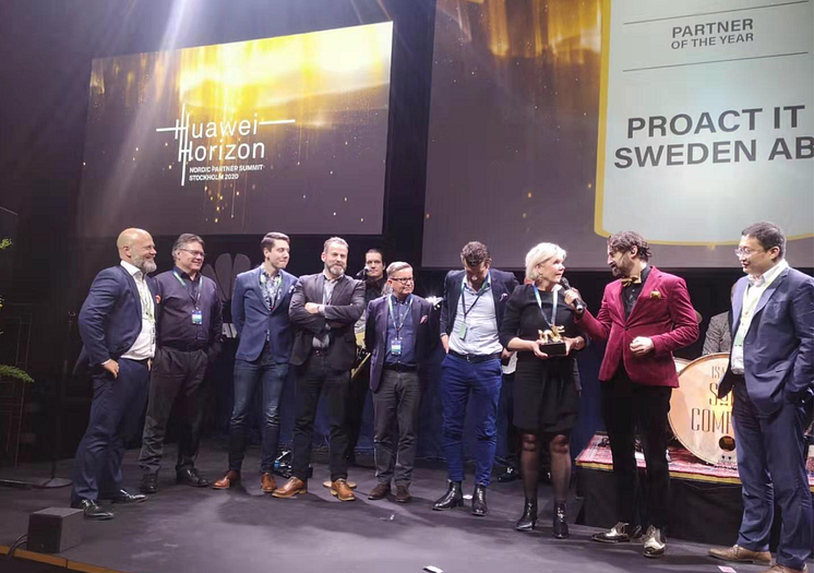 Proact IT Sweden vinnare Gulddraken 2020 - Nordic Partner of the Year