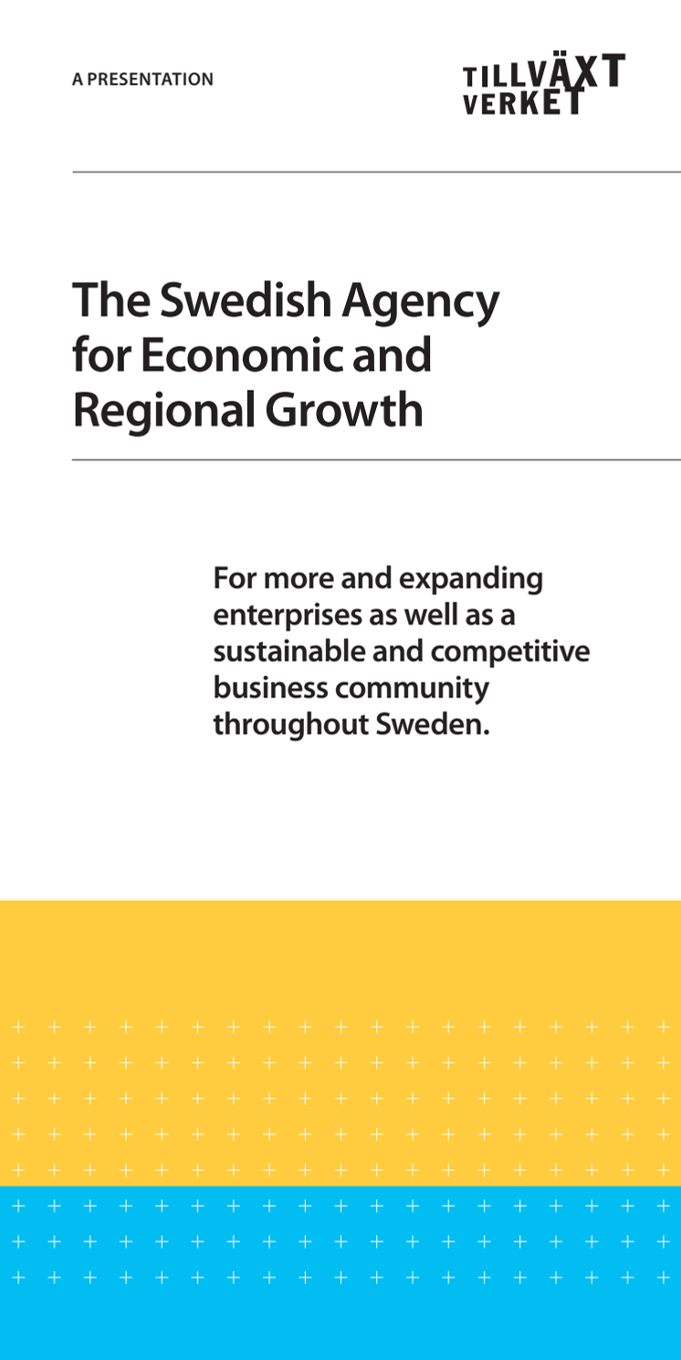The Swedish Agency for Economic and Regional Growth