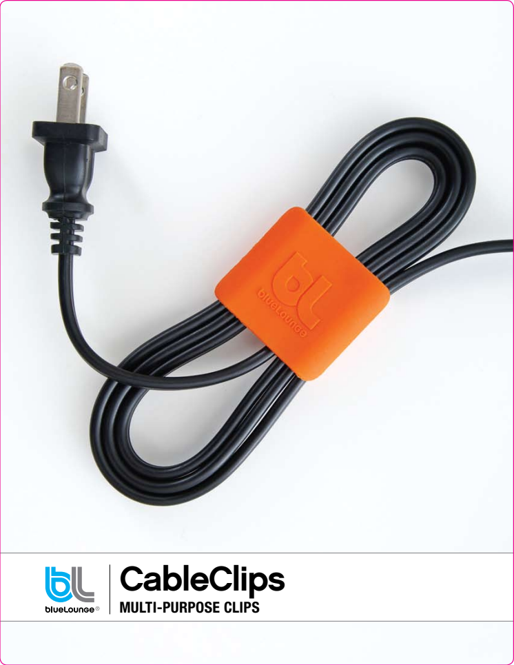 Vi lanserar ytterligare en ny Bluelounge design produkt: CableClip