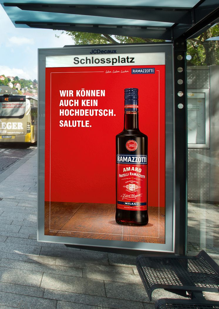 Neue Ramazzotti Kampagne: City Light Poster Stuttgart