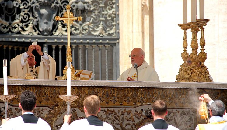 Påven Franciskus och biskop Anders Arborelius