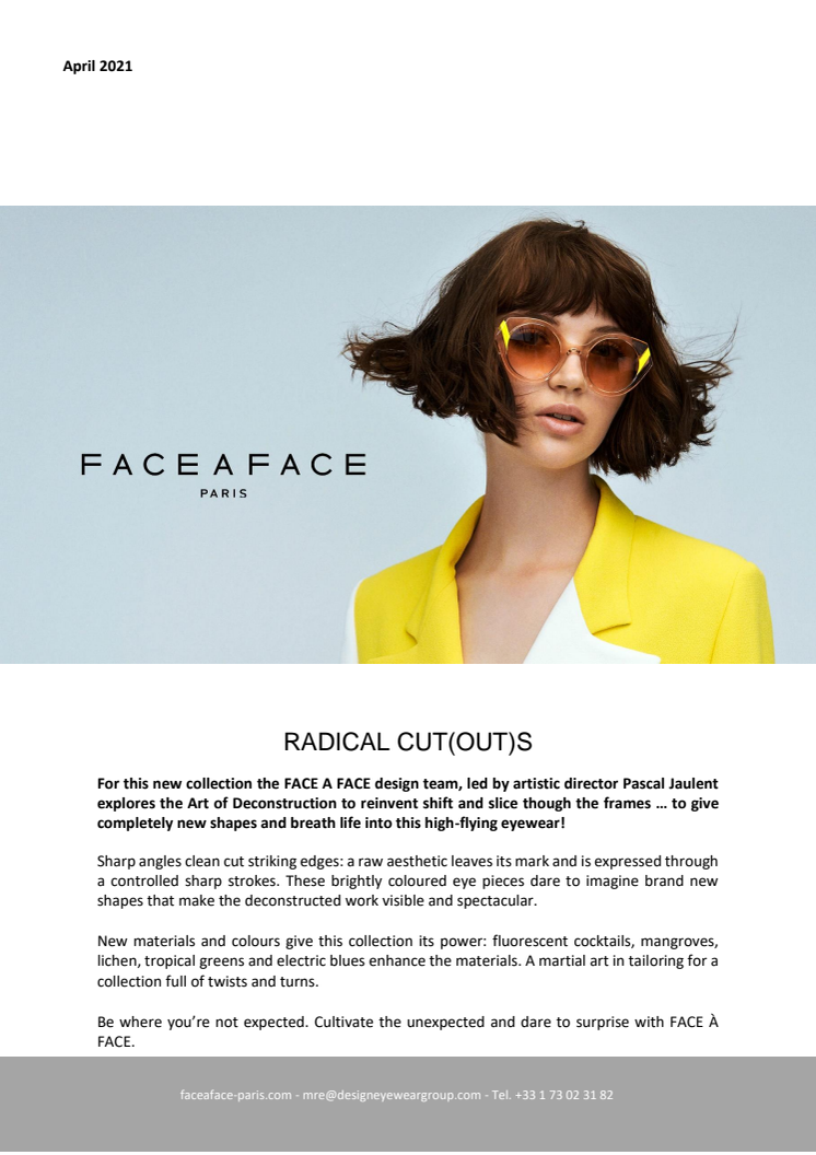 Radical cut(out)s by FACE A FACE