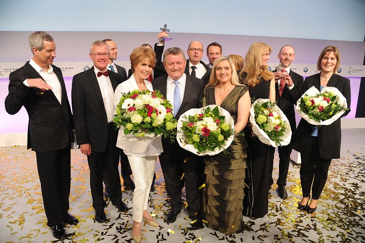 Preisträger und Laudatoren des Felix Burda Award 2016