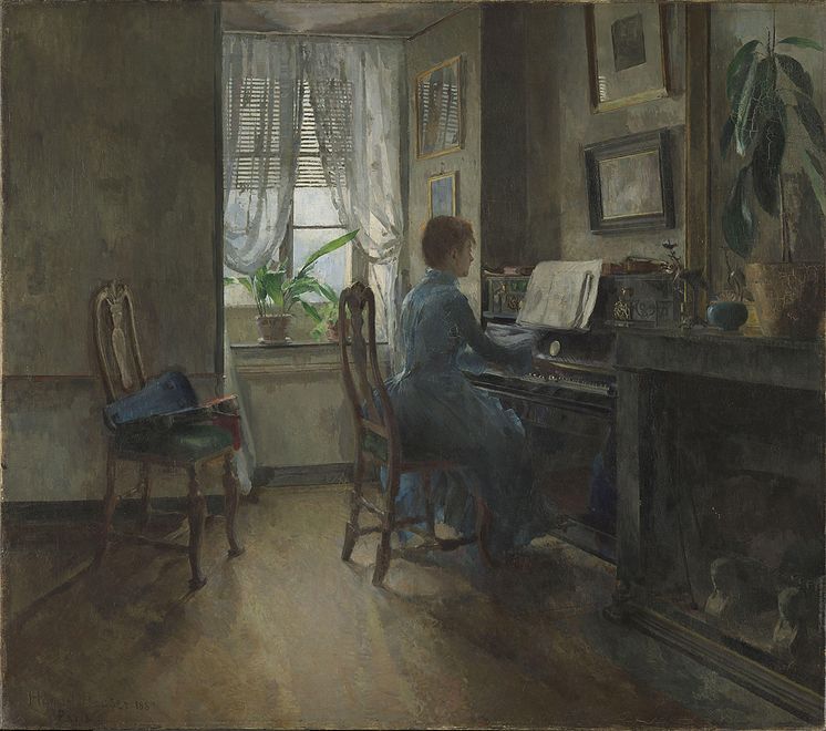 Harriet Backer, «Chez moi», 1887