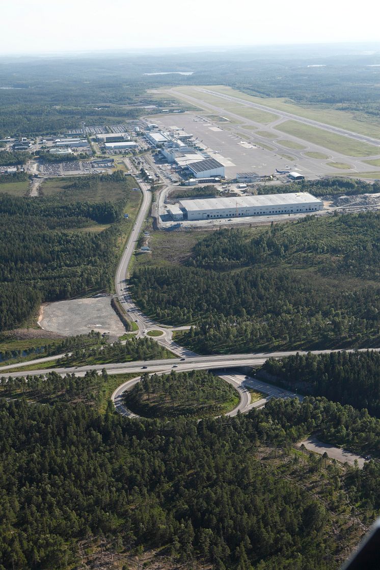 Flygbild, Göteborg Landvetter Airport