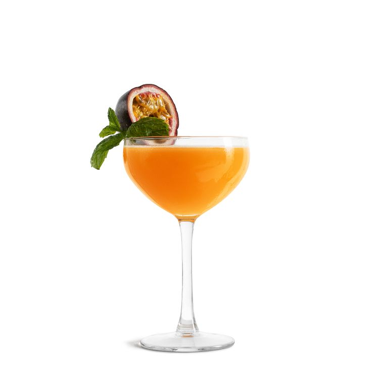 Passionfruit & Blood orange martini