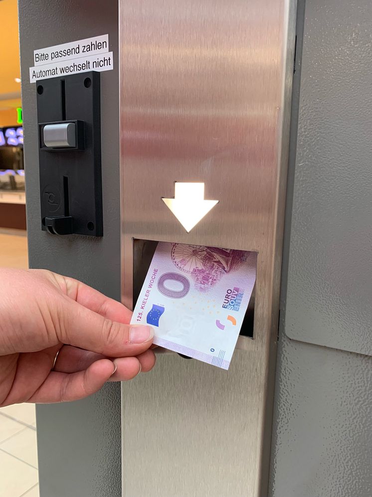 0Euro Geldschein Automat