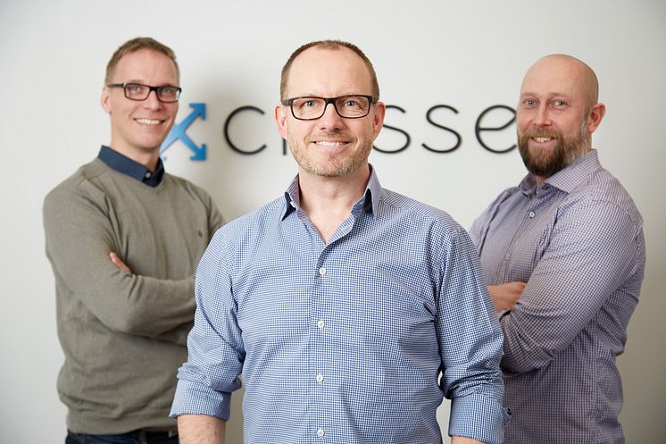 Crossers grundare Johan Jonzon, Martin Thunman och Ulf Björklund