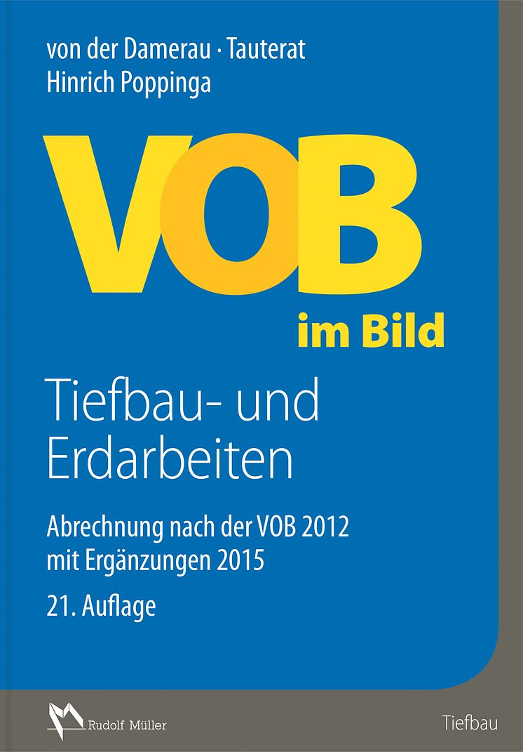VOB im Bild – Tiefbau- und Erdarbeiten, 21. Auflage 2D (tif)