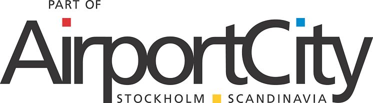 Airport City Stockholms "Part of Airport City Stockholm" logotyp 