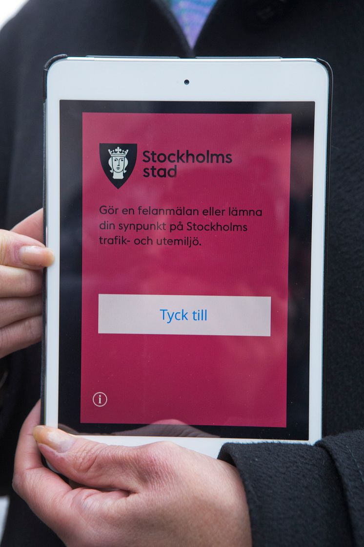 Stockholms stads app för felanmälan