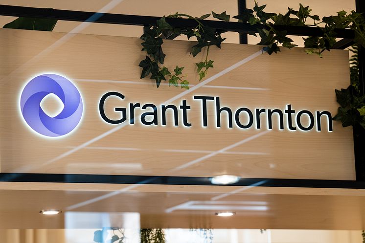 Grant Thornton logotype i reception