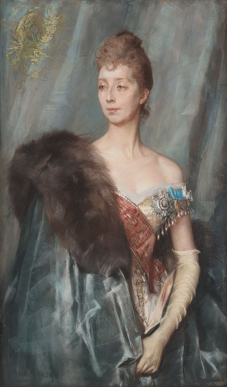 Albert Edelfelt, Studie till Porträtt av Prinsessan Marie Amélie