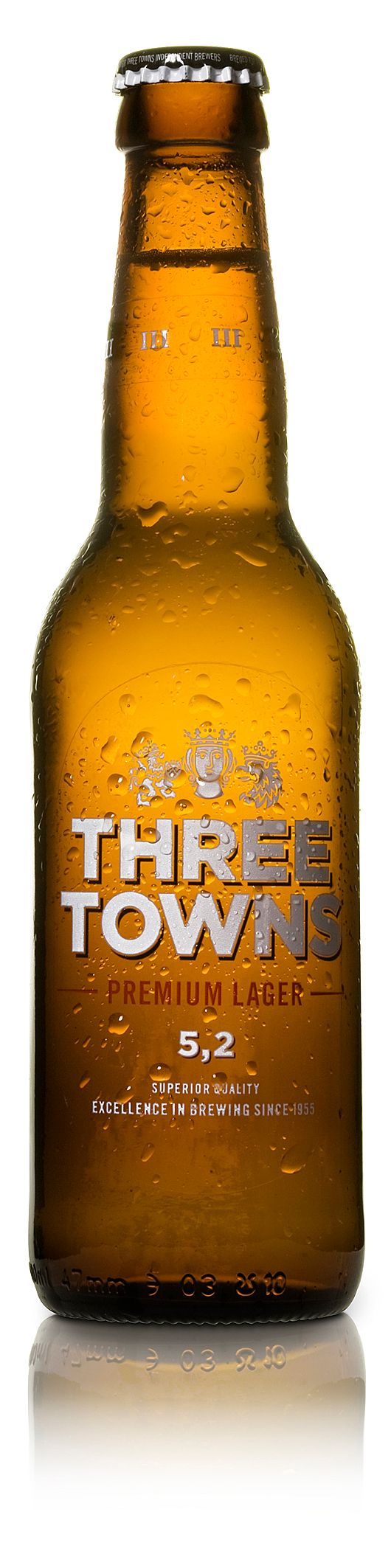 Three Towns Premium Lager Flaska