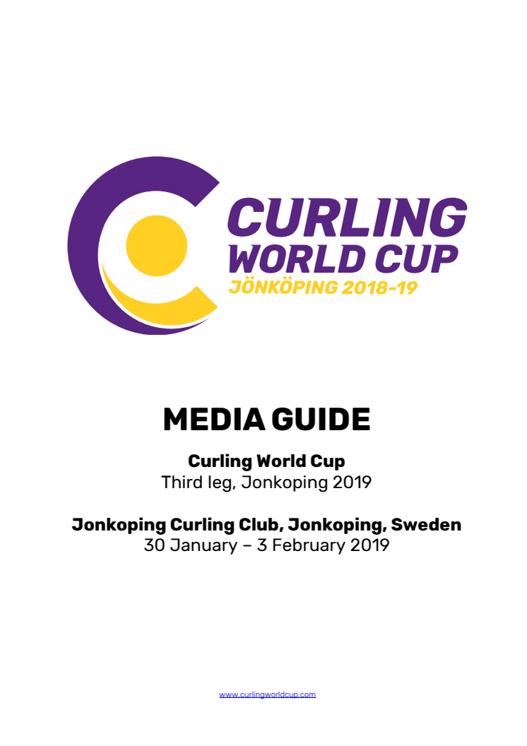 Media guide Curling World Cup Jönköping 2019