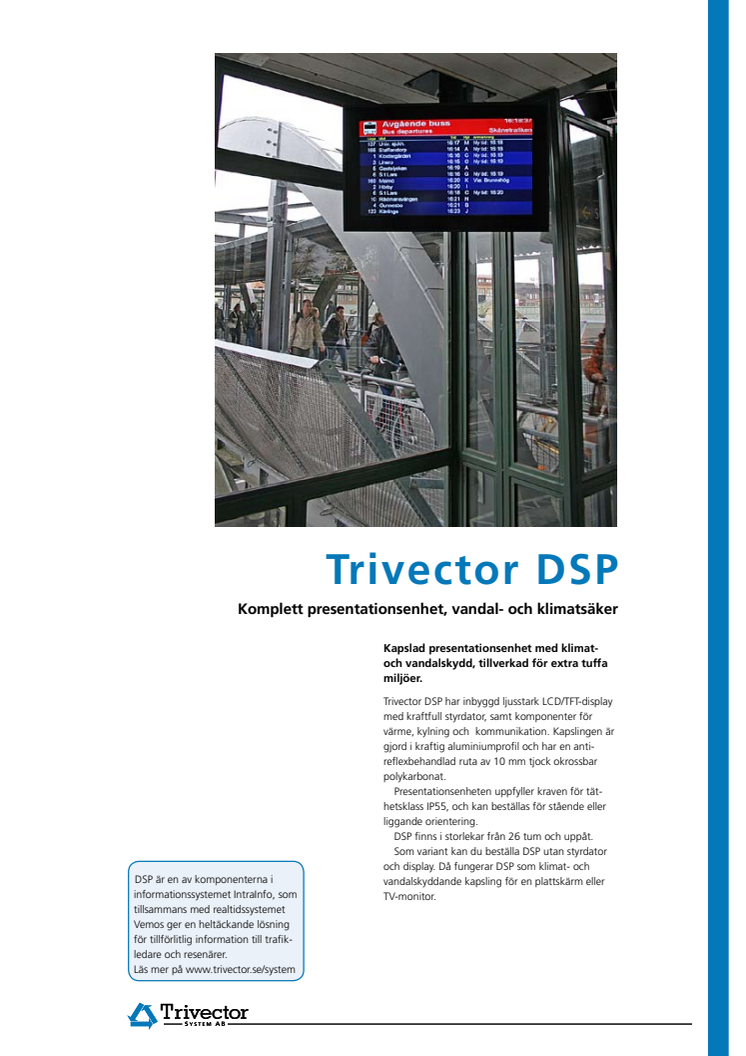 Produktblad Trivector DSP