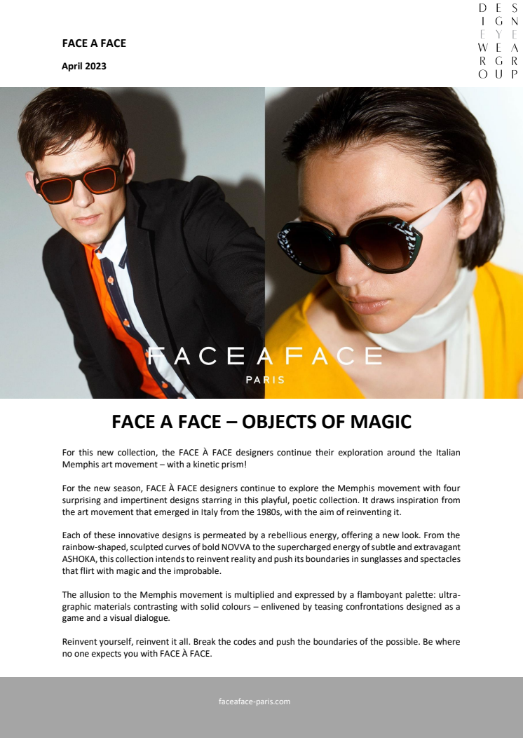 FACE A FACE - OBJECTS OF MAGIC SUN COLLECTION