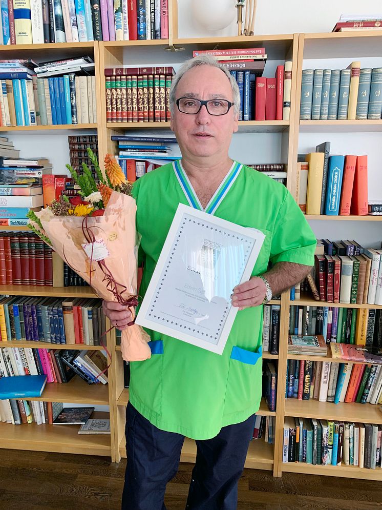 Edwin Szolc förtjänstdiplom Solna 2019