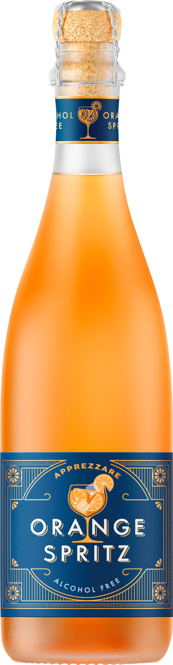 Orange-Spritz,-frilagd-flaska
