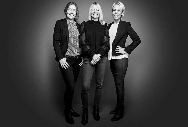 Louise Järvstedt,  Petra Roxenius och Alexandra Nilsson