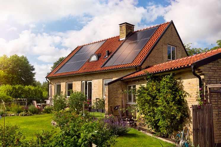 Villa i Helsingborg med solceller