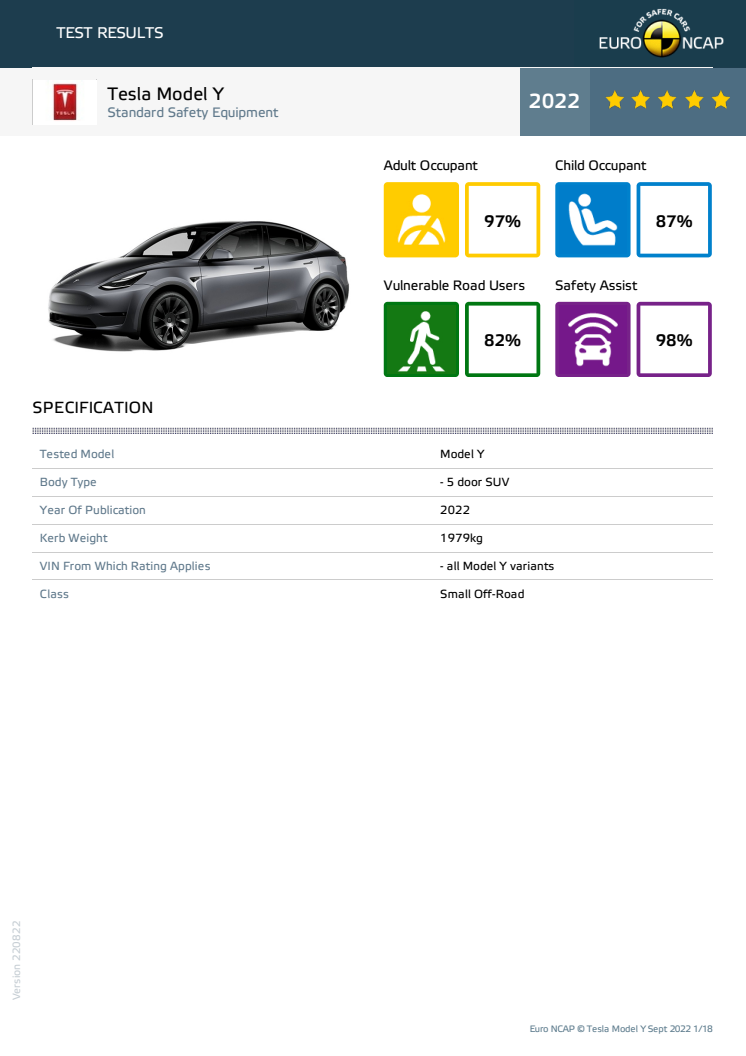 Tesla Model Y - Euro NCAP datasheet - Sept 2022.pdf