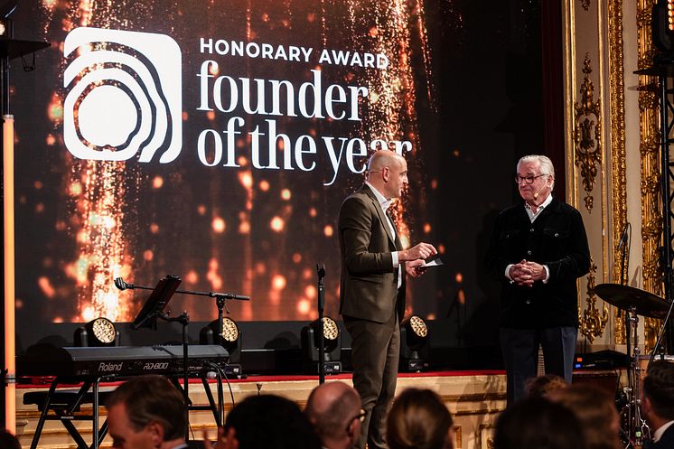 Sven Hagströmer, Founder of the Year Honorary Award by Founders Alliance 13