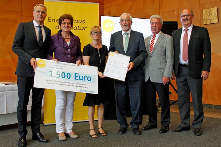 Bürgerenergiepreis Unterfranken 2016 verliehen 