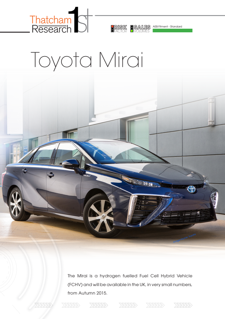 Thatcham 1st : Toyota Mirai