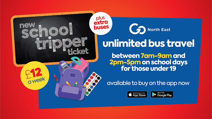Get set to safely and affordably return to school by bus with new school tickets and extra buses from Go North East