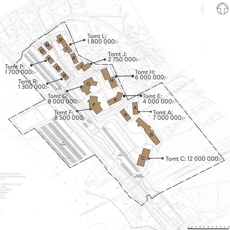 Fastighetskarta över Gondolbyn