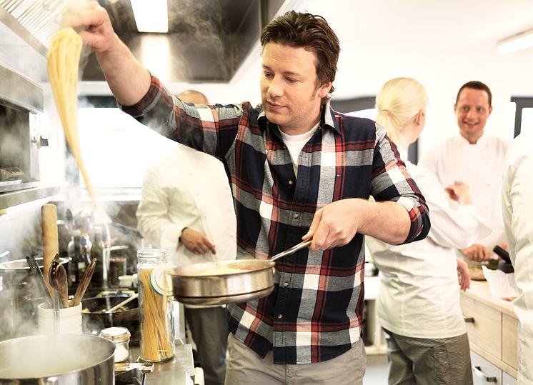 Jamie Oliver cooking at Scandic