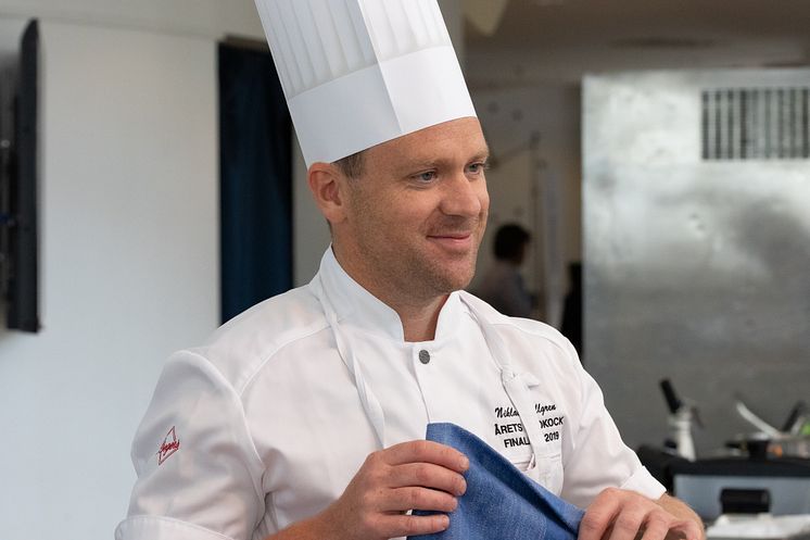 Niklas Pallgren, köksmästare på konferensanläggningen Kämpasten. Fotograf: Tommie Stagling