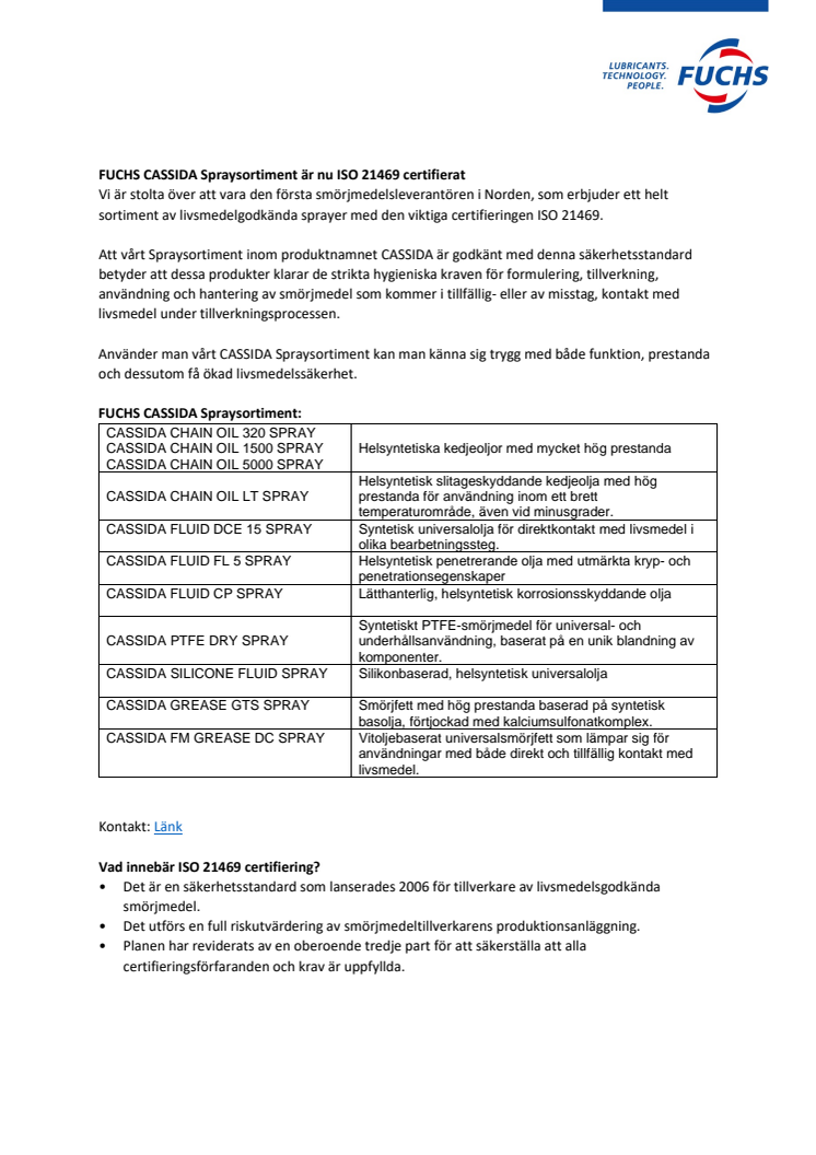 FUCHS CASSIDA Spraysortiment ISO 21469 certifierat.pdf
