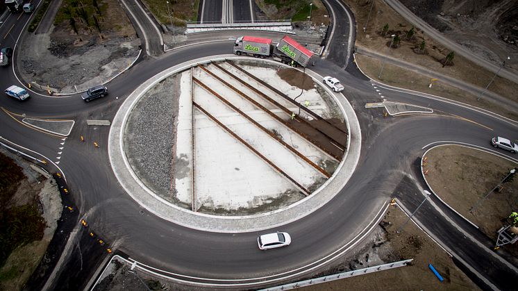 21.000 kubikkmeter med Leca Lettklinker er brukt på Riksvei på Gran på Hadeland