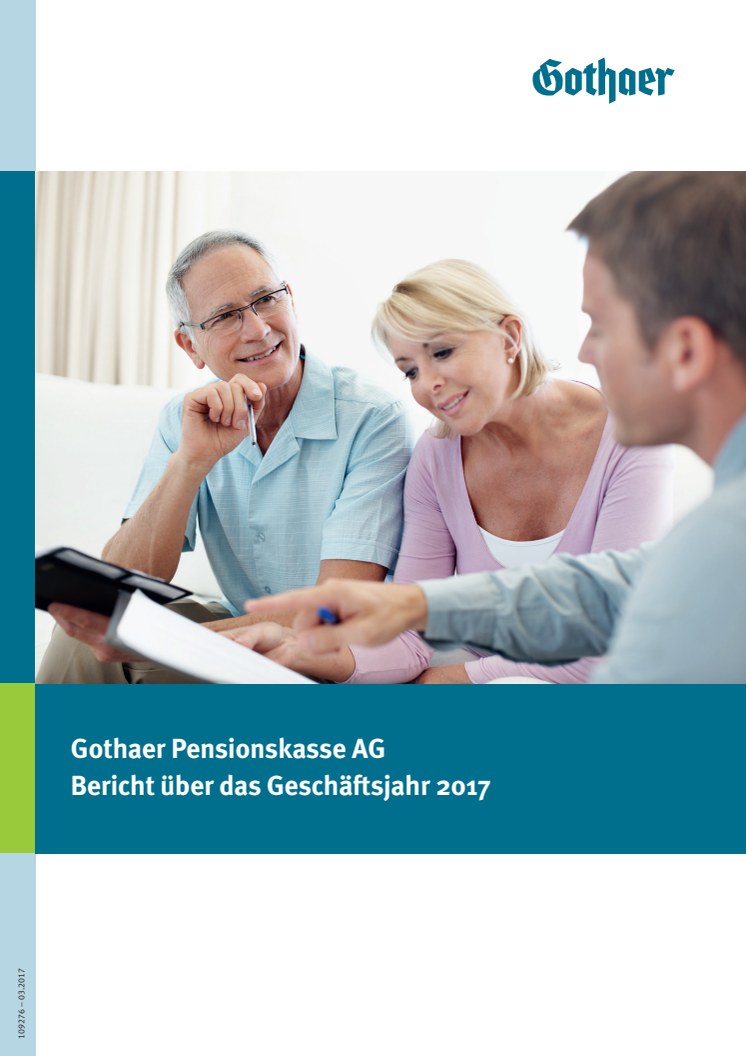 Gothaer Pensionskasse AG: Bericht über das Geschäftsjahr 2017