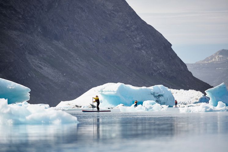 Nuuk Excursion - Nuuk Adventure Paddleboarders. Photo - Peter Lindstrom , Visit Greenland