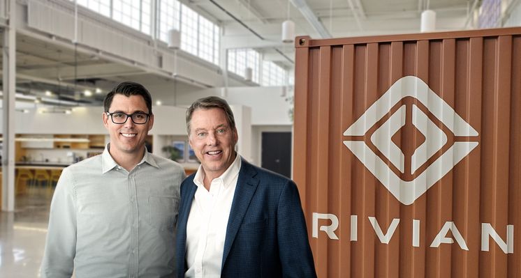 RJ Scaringe, grunnlegger av Rivian og styreformann i Ford, Bill Ford 2019