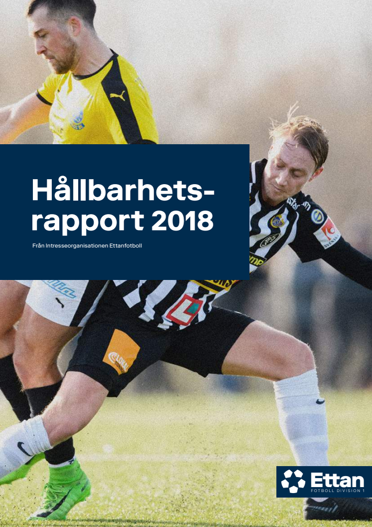 Ettanfotbolls Hållbarhetsrapport 2018