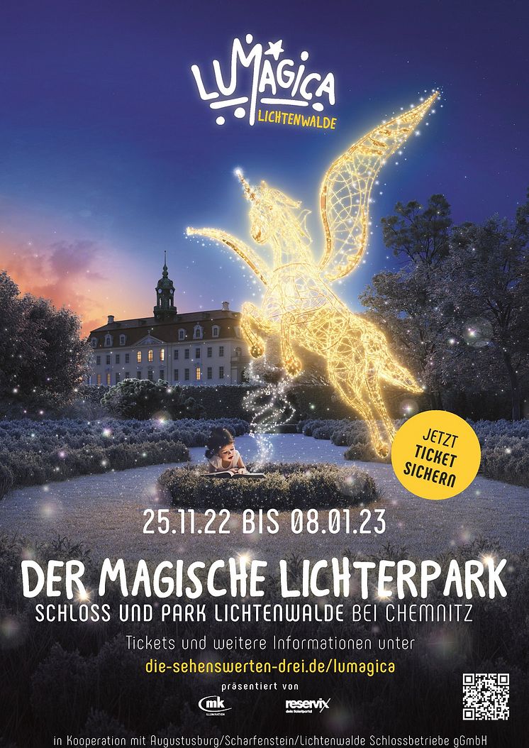 LUMAGICA in Schloss und Park Lichtenwalde-Plakat(c)MK Illumination