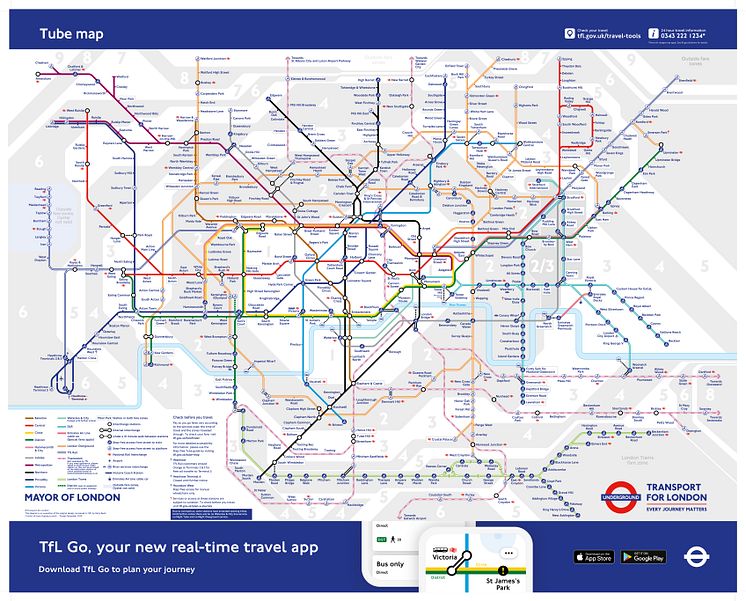 The new temporary Tube map shows Thameslink stations