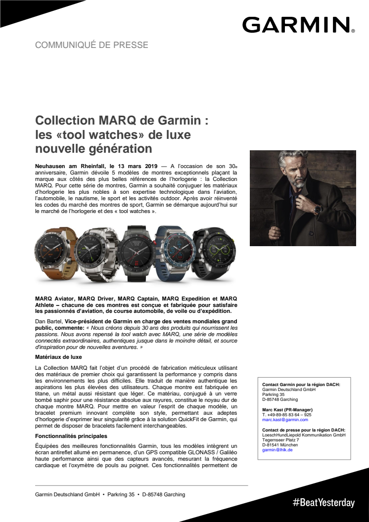 Collection MARQ de Garmin : les «tool watches» de luxe nouvelle génération