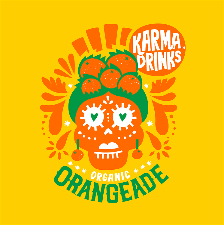 Orangeade-Karma-Illustration-logo-Gul-Beriksson